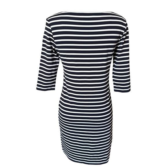 Saint James Nautical Stripe Dress Anti UV Stretch Fabric Size 6 - Picture 3 of 8